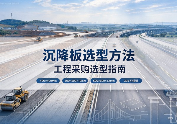 贵南沉降板选择方法